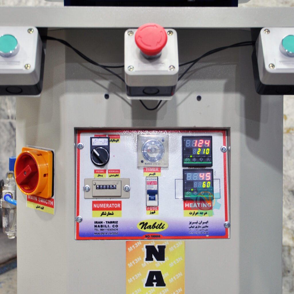 دستگاه پرس داغی حالت دهنده چرم - تصویر 4